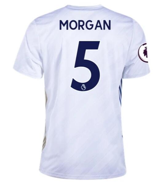 Leicester City Away Kit Soccer Jersey WES MORGAN #5 2020/21